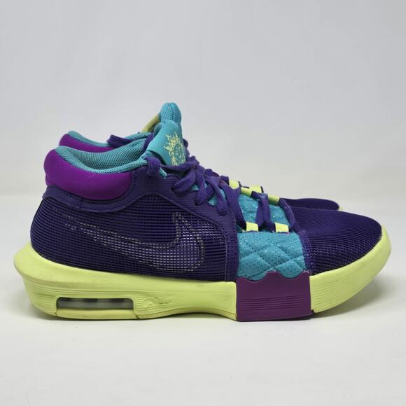Nike Mens 8.5 Lebron Witness VIII Field Purple Basketball Sneakers FB2239-500 main image 7